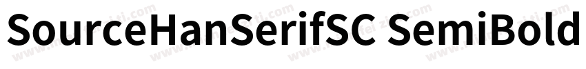 SourceHanSerifSC SemiBold GBpc EUC 字体转换